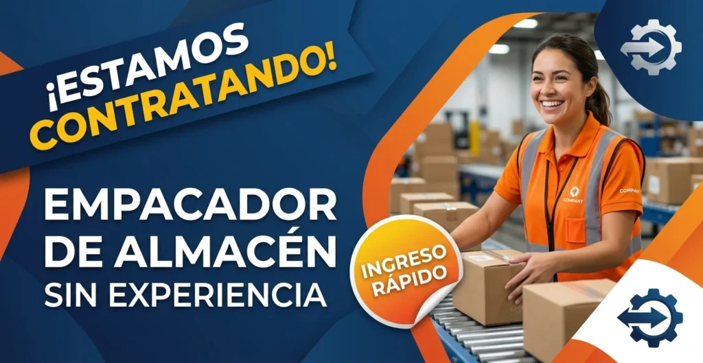 Empacador de almacén sin experiencia
